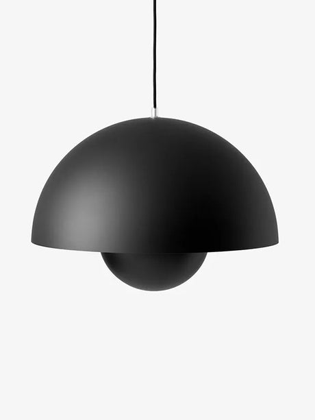 Flowerpot VP2 Pendelleuchte von Verner Panton - Matt black - Jacobsen Plus