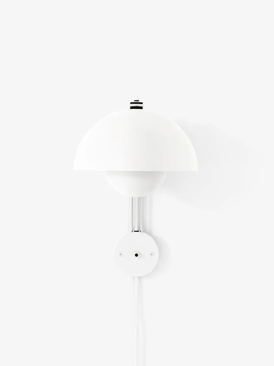 Flowerpot VP8 Væglampe af Verner Panton - Matt white - Jacobsen Plus