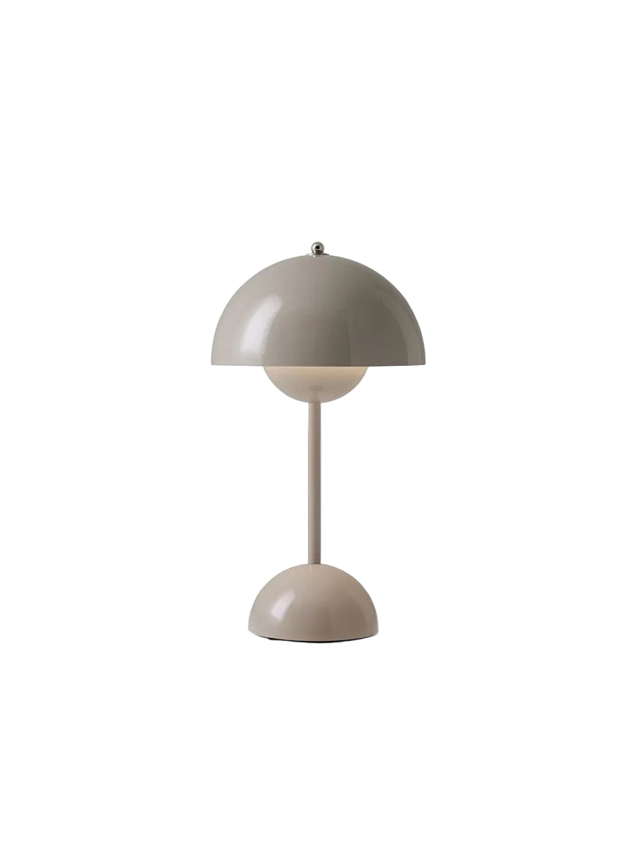 Flowerpot VP9 portable bordlampe af Verner Panton - Grey beige - Jacobsen Plus