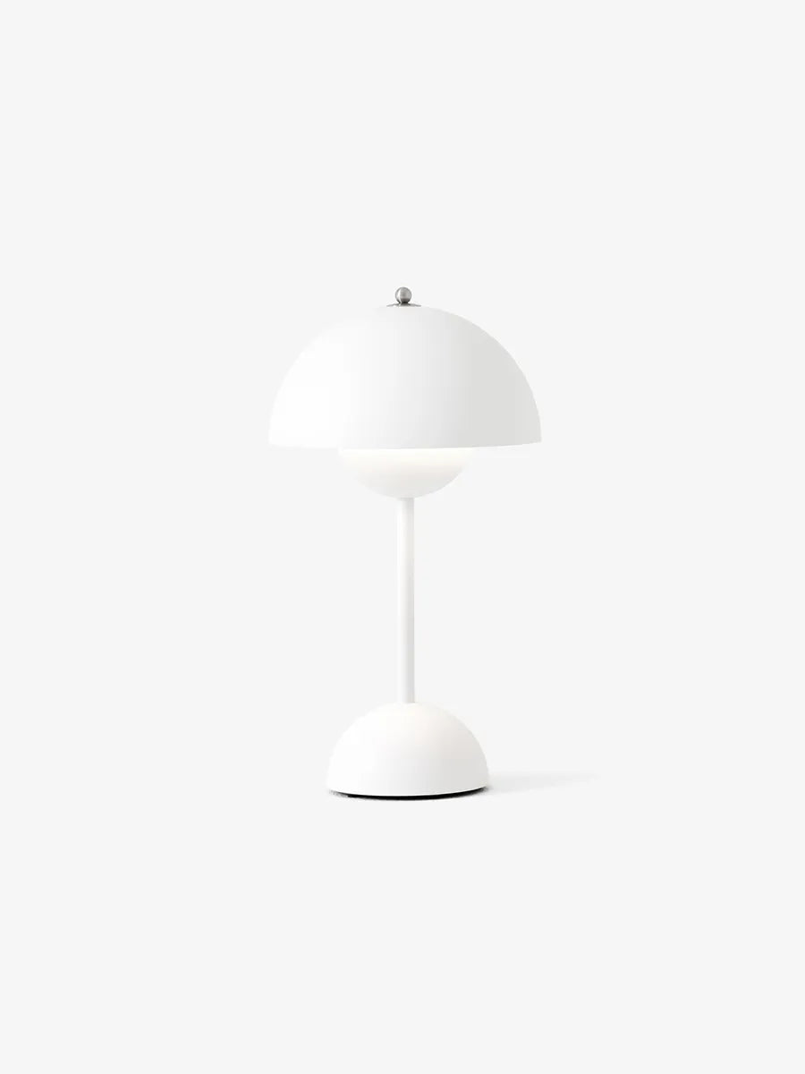 Flowerpot VP9 portable bordlampe af Verner Panton - Matt white - Jacobsen Plus