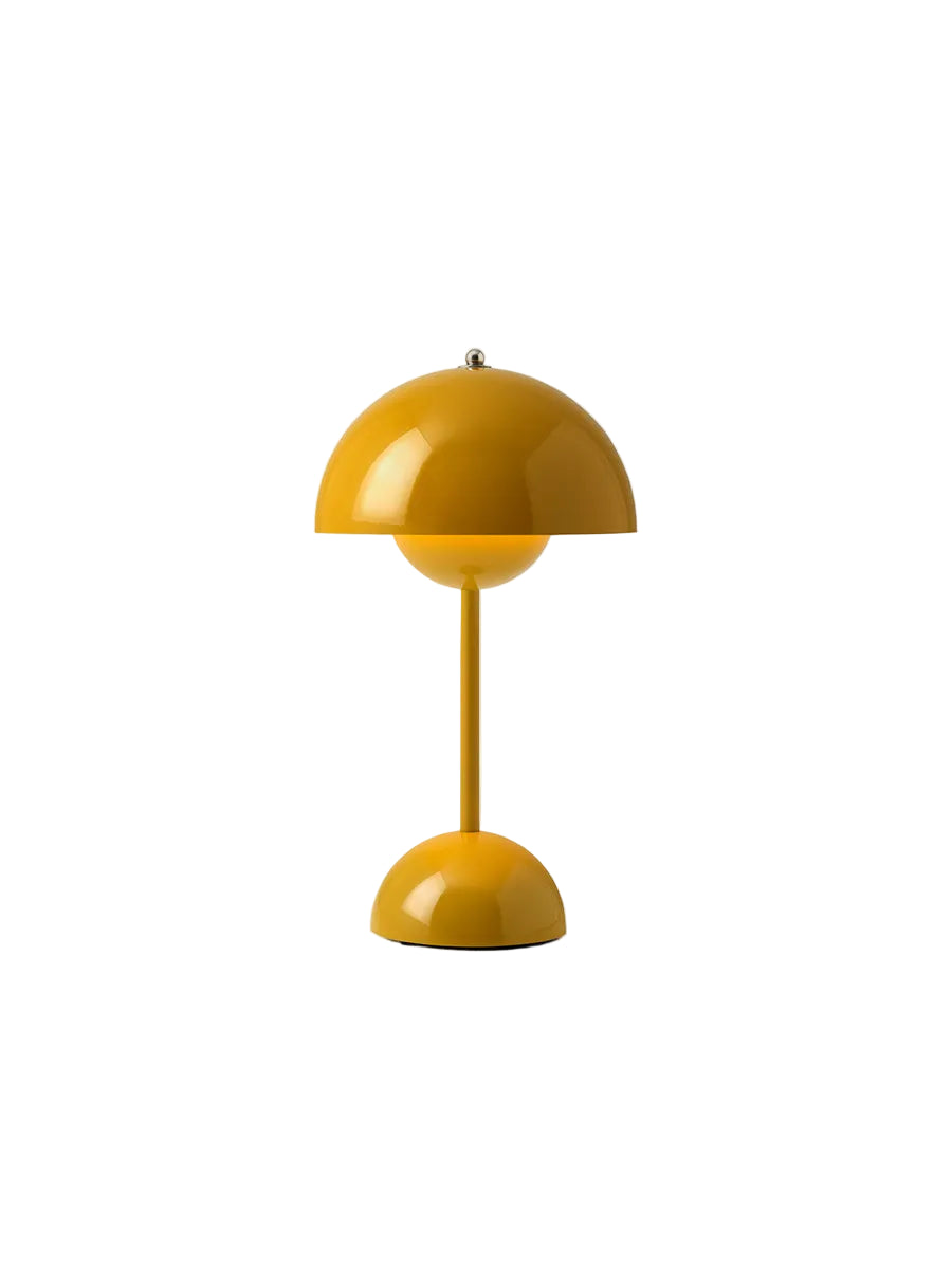 Flowerpot VP9 portable bordlampe af Verner Panton - Mustard - Jacobsen Plus