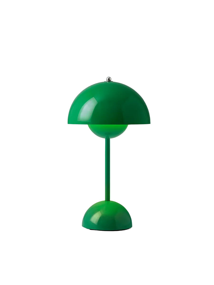 Flowerpot VP9 portable bordlampe af Verner Panton - Signal green - Jacobsen Plus