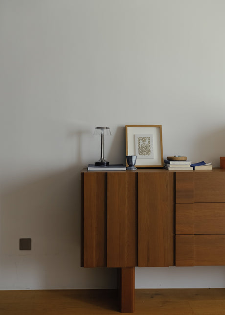 Bon Jour Unplugged – tragbare Tischleuchte von FLOS - Chrome - Jacobsen Plus