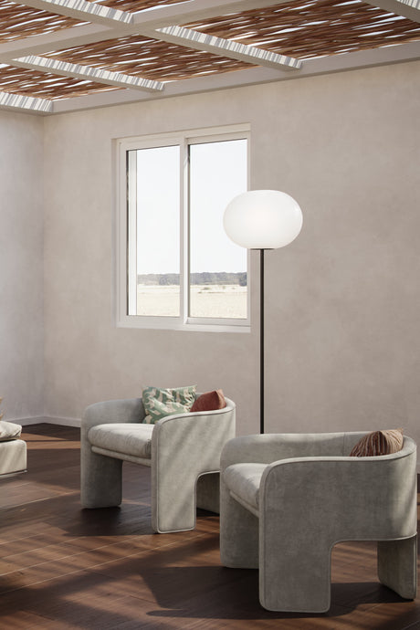 Glo-Ball F, Black Stehleuchte von Flos - F1: Ø: 330 x H: 1350 mm - Jacobsen Plus