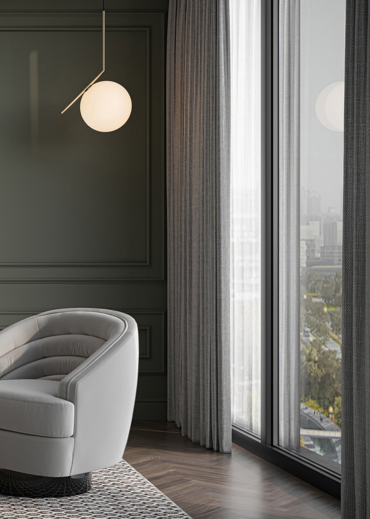 Flos IC S2 10 Anniversary Pendelleuchte in 24K vergoldet von Flos - 2 - Jacobsen Plus