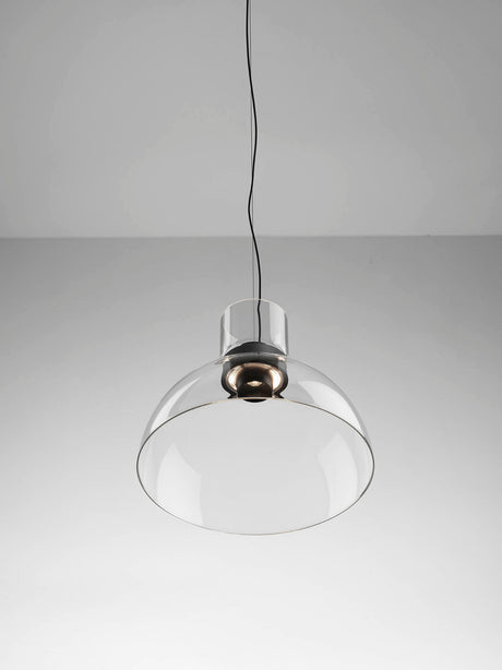 Flos - Nocturne S1 Bowl Pendelleuchte, Ø30 cm - Silber - Jacobsen Plus