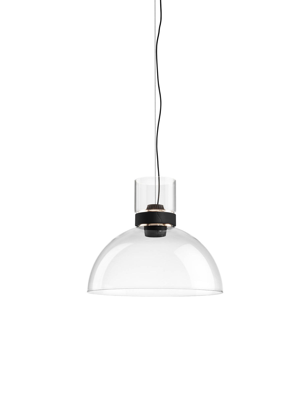 Flos - Nocturne S1 Bowl Pendelleuchte, Ø30 cm - Schwarz - Jacobsen Plus
