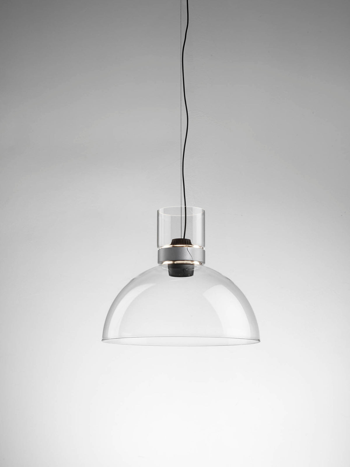 Flos - Nocturne S1 Bowl Pendelleuchte, Ø30 cm - Silber - Jacobsen Plus