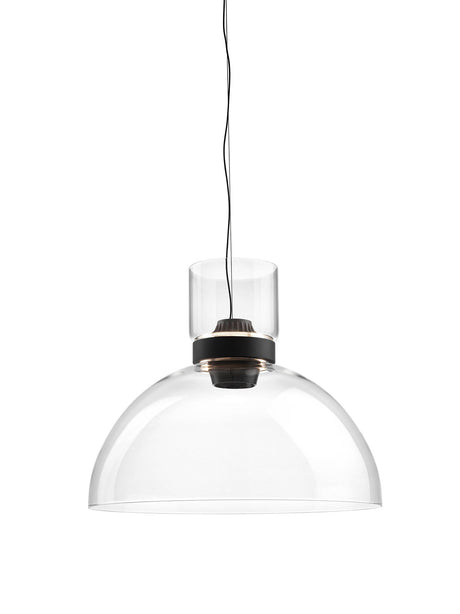 Flos - Nocturne S2 Bowl Pendelleuchte, Ø47,5 cm - Silber - Jacobsen Plus