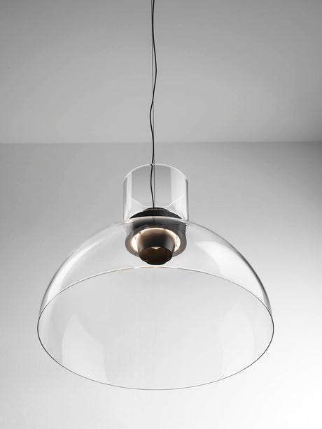 Flos - Nocturne S2 Bowl Pendelleuchte, Ø47,5 cm - Silber - Jacobsen Plus