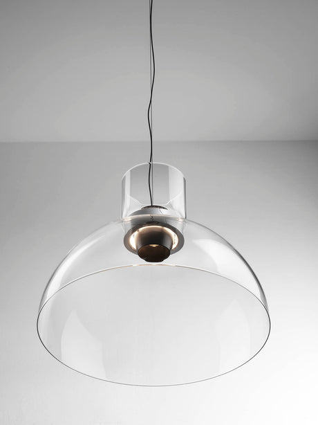 Flos - Nocturne S2 Bowl Pendelleuchte, Ø47,5 cm - Silber - Jacobsen Plus