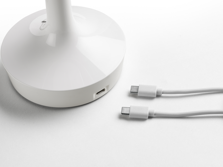 Bon Jour Unplugged – tragbare Tischleuchte von FLOS - Chrome - Jacobsen Plus