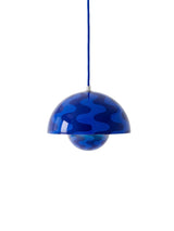 Flowerpot VP1 Pendel af Verner Panton - Cobalt Blue & Twilight Blue Pattern - Jacobsen Plus