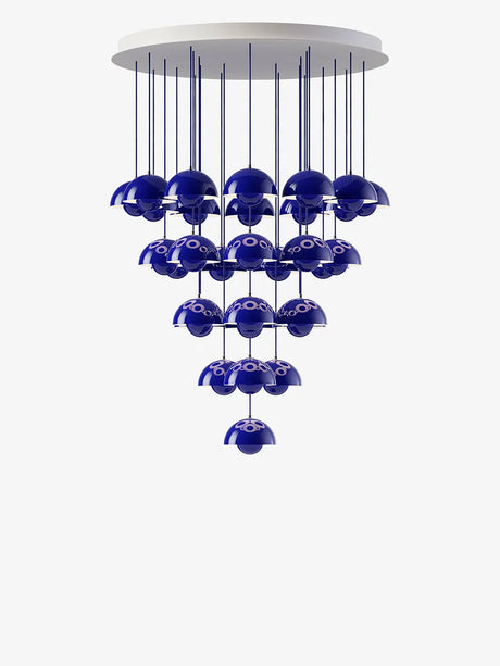 Flowerpot Chandelier VP10, 31 Pendelleuchten von &Tradition - Cobalt Blue - Jacobsen Plus