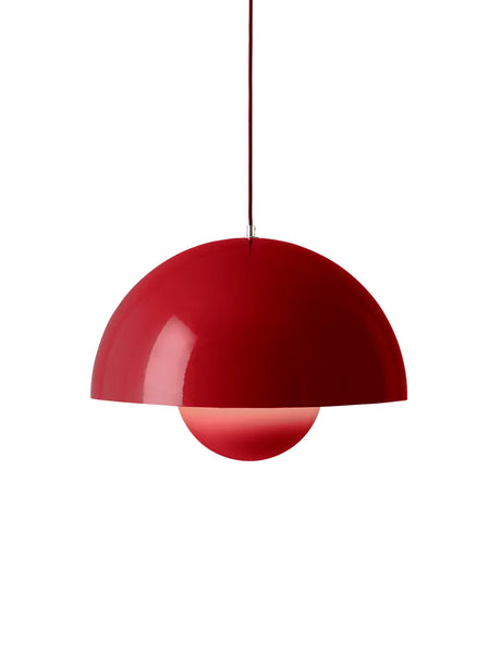 Flowerpot VP2 Pendelleuchte von Verner Panton - Vermilion Red - Jacobsen Plus