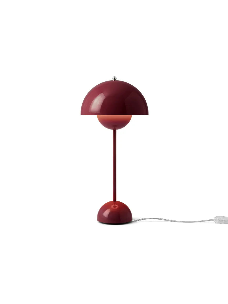 Flowerpot VP3 Tischleuchte von Verner Panton - Dark Plum - Jacobsen Plus