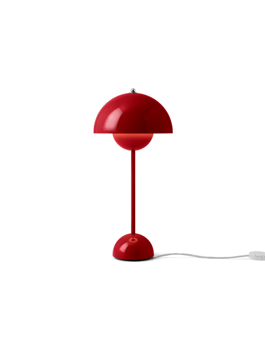 Flowerpot VP3 Tischleuchte von Verner Panton - Vermilion Red - Jacobsen Plus