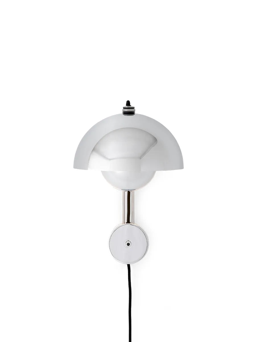 Flowerpot VP8 Væglampe af Verner Panton - Chrome-Plated - Jacobsen Plus