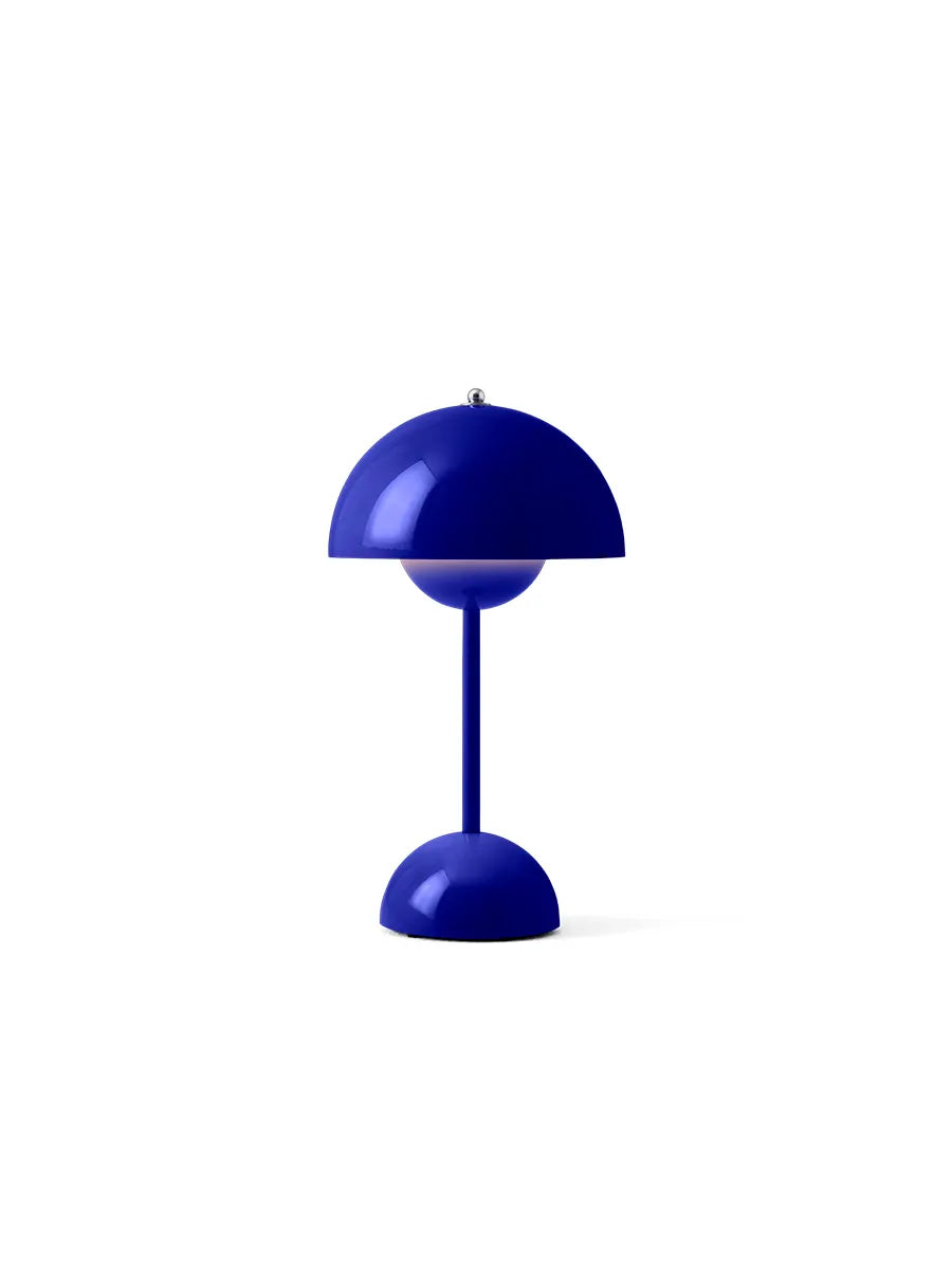 Flowerpot VP9 portable bordlampe af Verner Panton - Cobalt Blue - Jacobsen Plus