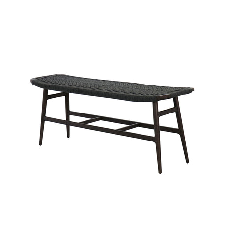 Freja Bank, schwarz Eiche/schwarz Geflecht von Stellar Works - 1 - Jacobsen Plus