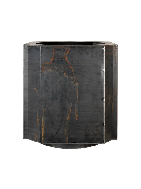 Funki Pot, x-large von Louise Roe - Gebürstetes Aluminium - Jacobsen Plus
