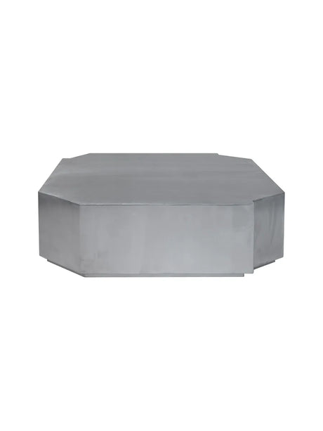 Funki Lounge Table Square von Louise Roe - Gebürstetes Aluminium - Jacobsen Plus