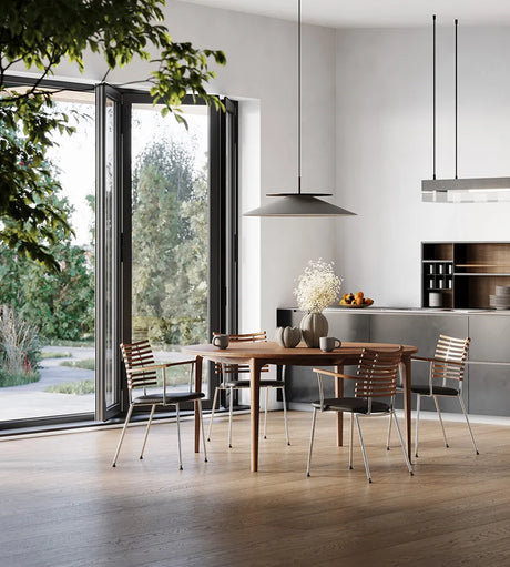 GM 3700 RO Rundt Esstisch von Naver Collection - Ø 120 cm / Esche Weißöl / Keine Zusatzplatten - Jacobsen Plus