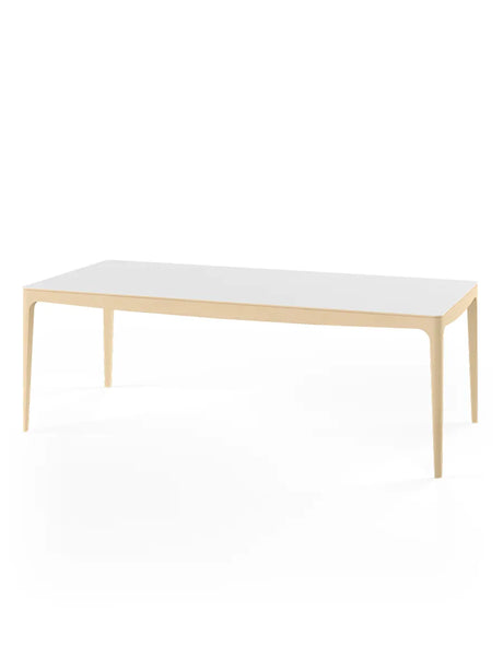 GM 3700 RO Esstisch, Weiß von Naver Collection - 240 x 100 cm / Esche Weißöl / Inkl. 2 Zusatzplatten - Jacobsen Plus