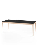 GM 3700 RO Spisebord, sort fra Naver Collection - 240 x 100 cm / Eg hvidolie / Ingen tillægsplader - Jacobsen Plus