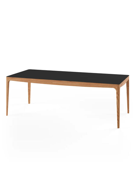 GM 3700 RO Esstisch, Schwarz von Naver Collection - 180 x 100 cm / Elmöl / Inkl. 2 Zusatzplatten - Jacobsen Plus