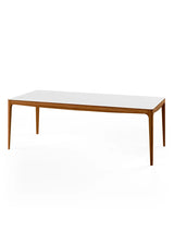 GM 3700 RO Esstisch, Weiß von Naver Collection - 180 x 100 cm / Walnuss / Inkl. 2 Zusatzplatten - Jacobsen Plus