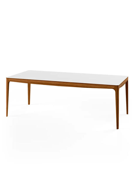 GM 3700 RO Esstisch, Weiß von Naver Collection - 180 x 100 cm / Walnuss / Inkl. 2 Zusatzplatten - Jacobsen Plus