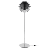 Multi-Lite Stehleuchte von GUBI - Schwarzer Schirm - Gestell in Chrom - Jacobsen Plus