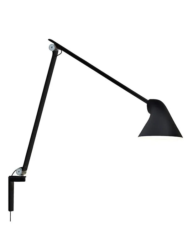 NJP Wandleuchte von Louis Poulsen - Schwarz / Langer Arm - Jacobsen Plus