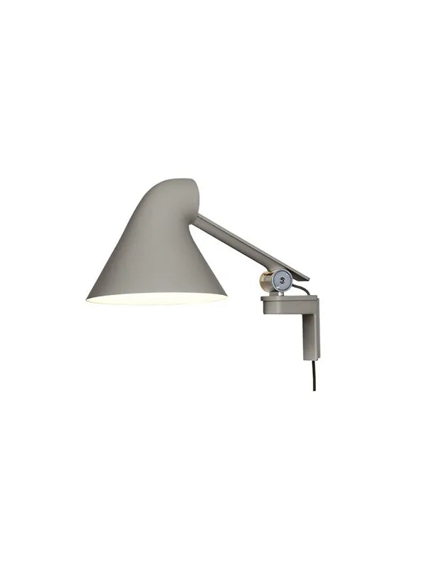 NJP Wandleuchte von Louis Poulsen - Grau / Kurzer Arm - Jacobsen Plus