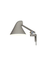 NJP Wandleuchte von Louis Poulsen - Grau / Kurzer Arm - Jacobsen Plus