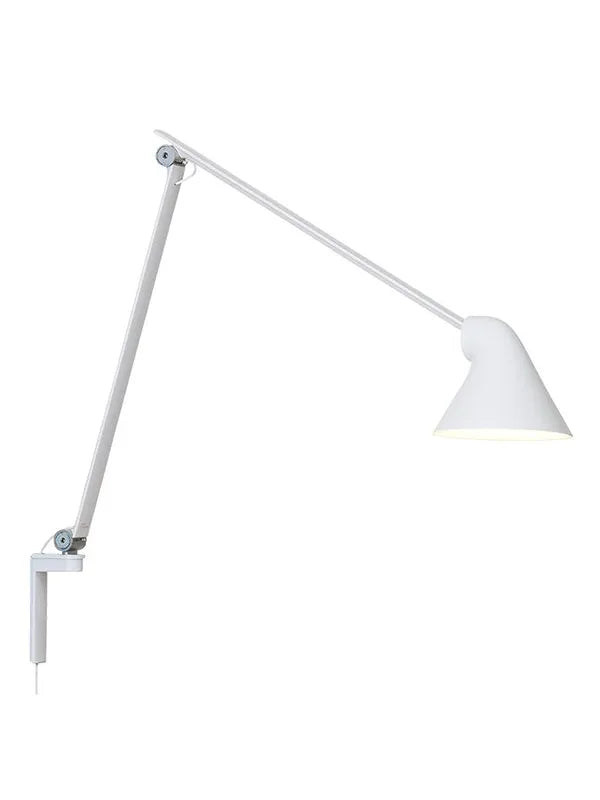 NJP Wandleuchte von Louis Poulsen - Weiß / Langer Arm - Jacobsen Plus