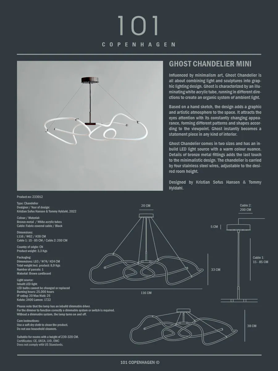 Ghost Chandelier, Mini fra 101 Copenhagen - 7 - Jacobsen Plus