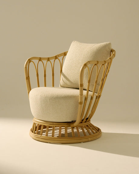 Grace Outdoor Lounge Chair von GUBI - Alabasterweiß - Jacobsen Plus