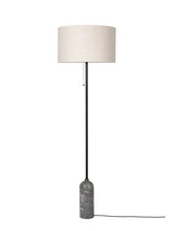 Gravity Stehleuchte von GUBI - Canvas-Bildschirm / Grauer Marmor - Jacobsen Plus