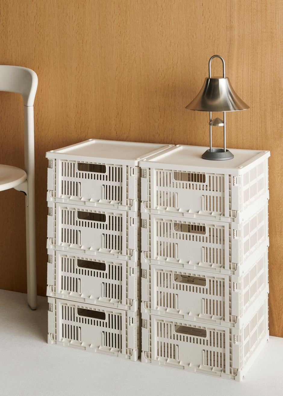 Colour Crate Medium Square, Grey von HAY - 2 - Jacobsen Plus