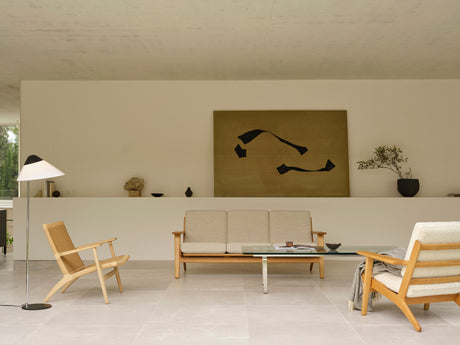 CH293 3 pers. Sofa von Hans J. Wegner - Geölte Eiche - Antoni 813 - Jacobsen Plus