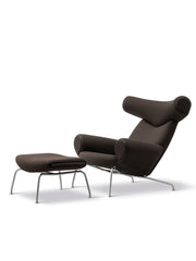 Ox Chair ink. skammel i Vidar 386 med keder i Max 96 læder af Hans J. Wegner
