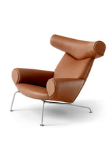 Ox Chair von Hans J. Wegner - Max 95 Cognac Leder - Gebürstet rostfrei Stahl Gestell - Jacobsen Plus