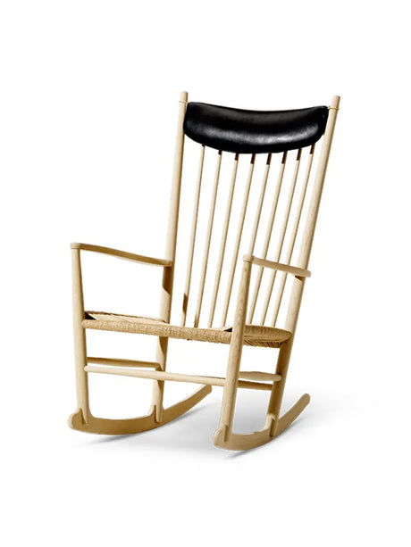 J16 Schaukelstuhl von Hans J. Wegner - Eiche geseift-Naturgeflecht - Jacobsen Plus