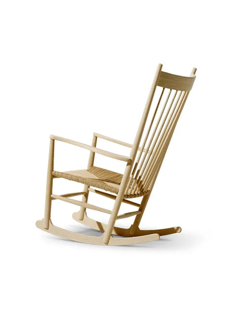 J16 Schaukelstuhl von Hans J. Wegner - Eiche geseift-Naturgeflecht - Jacobsen Plus