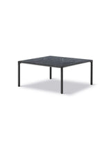 Piloti Bord, schwarz marquina von Fredericia Furniture - 6620: 75 x 75 x H41 cm / Schwarz pulverbeschichtetes Aluminium - Jacobsen Plus
