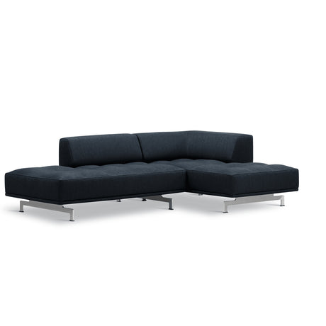 Delphi 450F, 2-Personen Open End und Chaiselong von Fredericia Furniture - Keiga 0182 / gebürstetes Aluminium - Jacobsen Plus