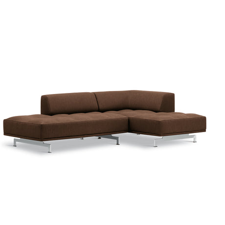 Delphi 450F, 2-Personen Open End und Chaiselong von Fredericia Furniture - Keiga 0382 / gebürstetes Aluminium - Jacobsen Plus
