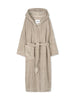 Hooded Terry Bademantel, Dried Linen von Aiayu